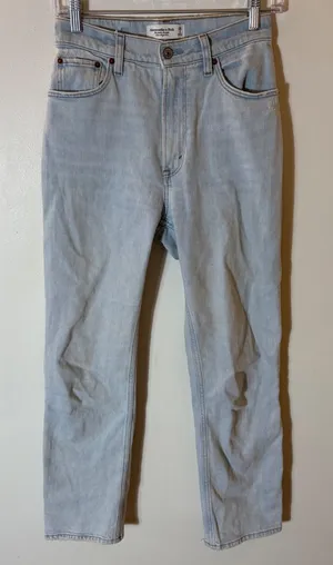 Abercrombie & Fitch Curve Love‎ Ultra High Rise Ankle Straight Jeans Size 26 thumbnail 1