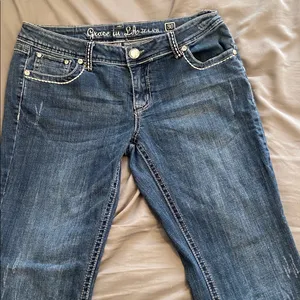 Grace In LA Bootcut Bling Pocket Jeans thumbnail 3