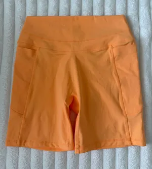 Oner Active Women's High-Waist Orange Active spandex Shorts thumbnail 1