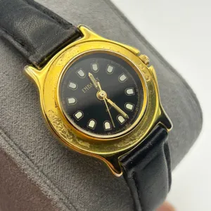 Vintage Gold-tone Embassy Black Dial Women’s Quartz Watch Working thumbnail 2