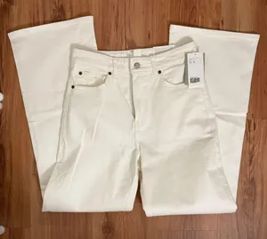 H&M White Wide Leg Pants thumbnail 2