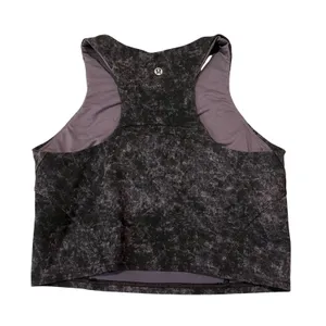 Lululemon Tank Everlux Invigorate Training Tank Top Purple black Size‎ 6 thumbnail 2