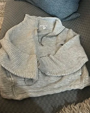 Athleta crop quarter zip thumbnail 1