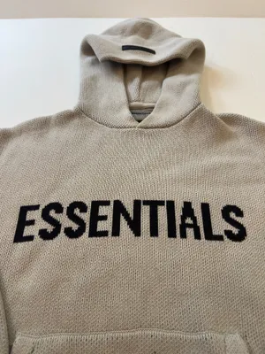 Essentials Fear of God Knit Pullover Hoodie thumbnail 2