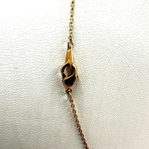 Gold tone bar pendant necklace thumbnail 5