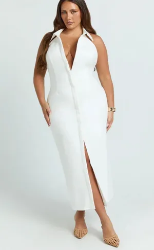 new Showpo White Collared White Dress thumbnail 1