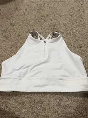 Lululemon Energy Bra High Neck Long Line Zip size 10 VGUC thumbnail 3
