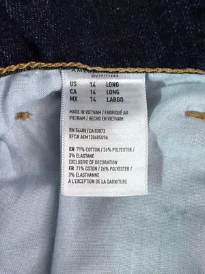 American Eagle Skinny Next Level Stretch Jeans Size 14 Long Dark Wash thumbnail 6