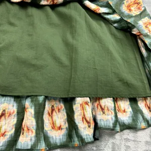 A Loves A Skirt Womens Size XL Maxi Midi Tiered Ruffle Ramie Boho Cottagecore thumbnail 6