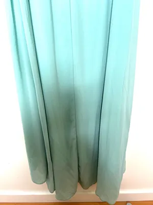 Lulu’s Splendid Aura Sage Green Chiffon Pleated Strapless Maxi Dress Size L thumbnail 8