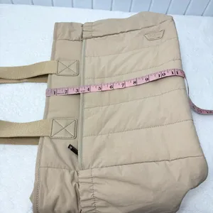 VASCHY Beige Quilted Tote Bag‎ with zipper thumbnail 10