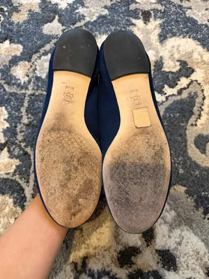 Tory Burch Therese Navy Suede Ballet Flats thumbnail 2