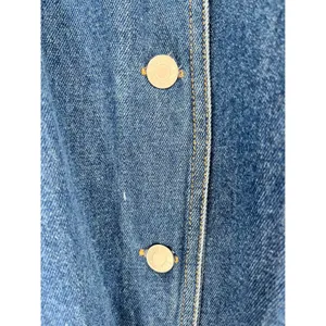Vintage 90s Denim Chore Jacket Women 22 Blue Button Front Adriana Sport Pockets thumbnail 10