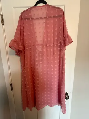 Pink polka dot blouse Size L thumbnail 2