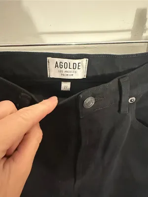 NWOT Agolde Nico bootcut jeans black 27 thumbnail 4