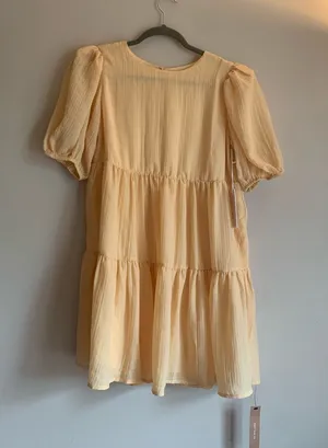 Reformation NWT Dress Women Size Medium Yellow Formal Outfit Spring MIDI Casual thumbnail 1