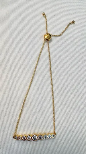 Kate Spade Bracelet Gold Circle Slider Adjustable thumbnail 1