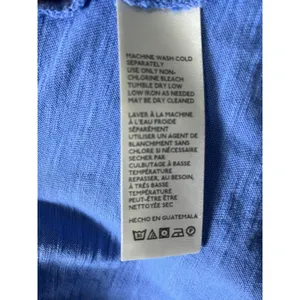 Free People Aria Trapeze Long Sleeve Tunic Top Oversized Size Medium Blue thumbnail 6