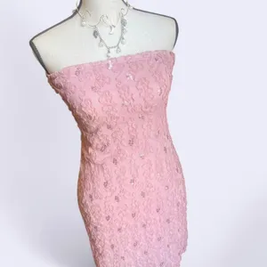 Forever 21 Strapless Sequin‎ Lace Bodycon Dress XL thumbnail 2