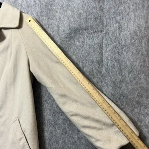 Vintage‎ Veloura Jacket Womens 10 Peacoat Tan Union Made 60s Trench Coat thumbnail 13