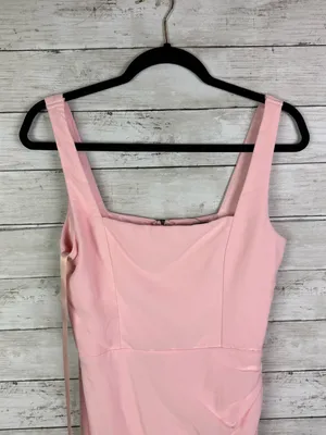 Lulus Glamorous Disposition Light Pink Ruched Maxi Dress Size Small thumbnail 4