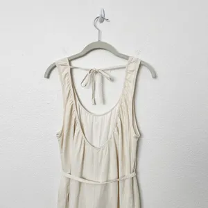 [Urban Outfitters] Cream Linen Blend Open Back Sleeveless Palmer Jumpsuit Sz XS thumbnail 6