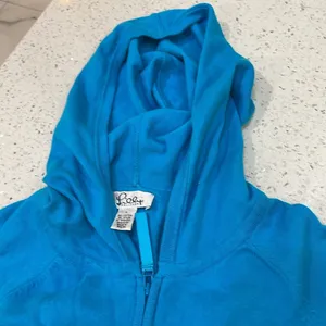 Lilly Pulitzer vintage blue Zip Up Hoodie size large thumbnail 2