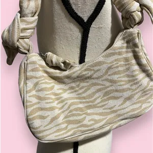 Zara tan zebra mini shoulder bag thumbnail 2
