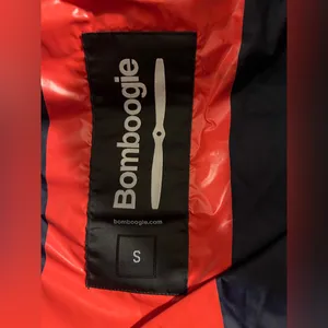 Bomboogie $252 Puffer Vest Hooded Hoodie Fall Navy Blue‎ Primaloft Nautical thumbnail 8