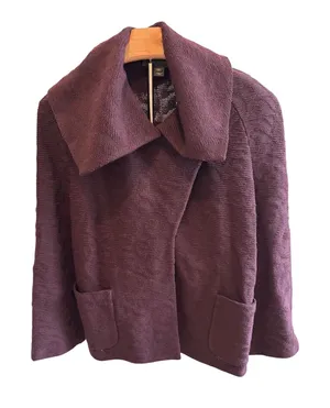 St. John‎ Collection Lurex Blend Portrait Collar Swing Jacket Sz 2 Quiet Luxury thumbnail 1