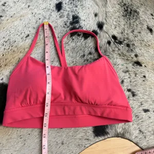 LULULEMON Flow Y Bra Nulu *Light Support A-C Cup Size 8 Sport Bra Pink‎ thumbnail 7