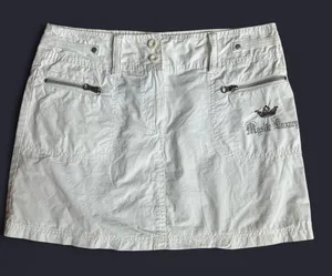 Vintage Y2K French White Cargo Mini Skirt thumbnail 1