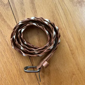 Fossil Women's Braided Leather belt Two Tone Brown Size‎ Small thumbnail 11