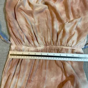 Free‎ People Dusty Mauve Tie Dye Strapless Jumpsuit Small Boho Wide Leg Romper thumbnail 7