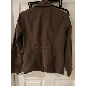 Chico's Jacket Brown Button Front Pockets Blazer Size‎ 1 thumbnail 3
