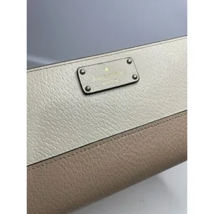 KATE SPADE Wellesley Neda Clutch Wallet Zip Around Beige Off-White thumbnail 3