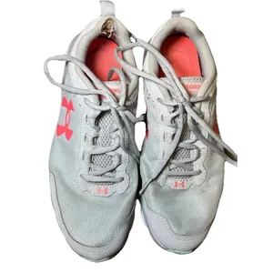 Under Armour Womens Size 9 Charged Assert 9 Running Shoes Grey‎ Orange Sneakers thumbnail 9