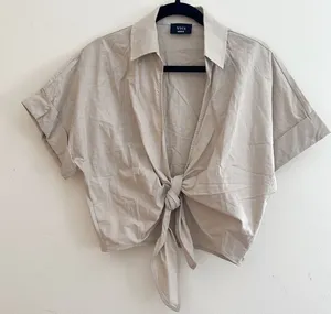 VICI | Collared Tie Front Top thumbnail 1