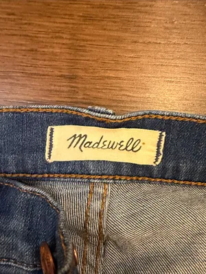 Madewell Cali Demi-Boot Jeans Raw Hem Seamed Back Size 26 - C61 thumbnail 3