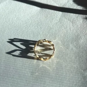 3/$20 Gold Tone Heart Love Multiple Patterned Circle Ring Size 6 thumbnail 4