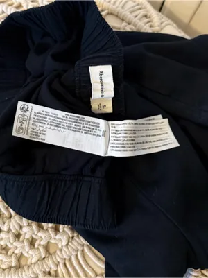 Abercrombie & Fitch Black Elastic Waist Shorts thumbnail 5