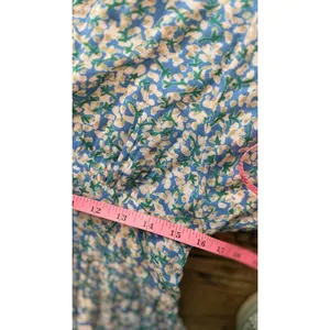 Anthropologie Mirth Caftan Perth mini dress in the Blueberry Print Medium 3031 thumbnail 11