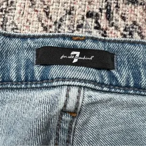 7 For All Mankind Logan Frost Stovepipe Jean with Fold Up Hem Size 26 thumbnail 6