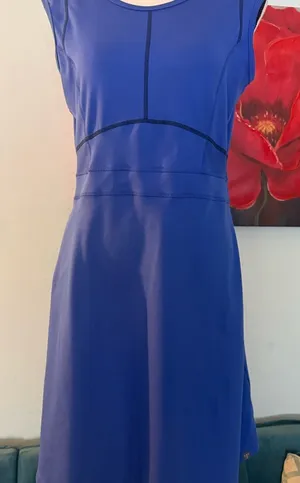 TITLE NINE Royal Blue Dream Dress M Gold Active Athleisure thumbnail 1