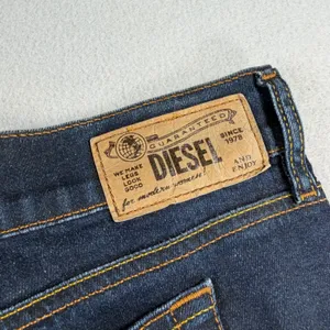 Y2k Diesel Industry Womens Dark Wash Stretch Straight Leg Jeans Size 33 x 32 thumbnail 7