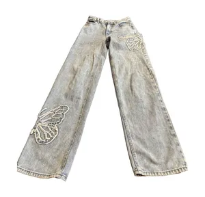 Pacsun Butterfly Patch Women’s '90s Boyfriend Jeans, Size 26, Short Length. thumbnail 1