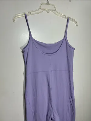 Wilfred Free Aritzia Divinity Jumpsuit Lilac Purple Spaghetti Strap Unitard XL thumbnail 11