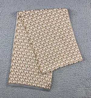 Michael Kors MK Logo Monogram Scarf Knit Fleece Double‎ Sided thumbnail 1