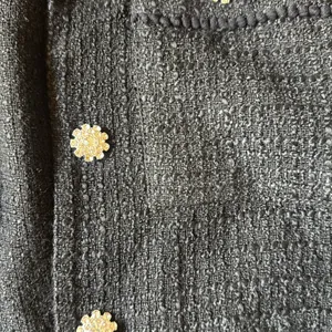 Zara Black Tweed Jacket with Buttons thumbnail 2