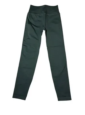 Lululemon Leggings Green Ribbed High Rise thumbnail 1